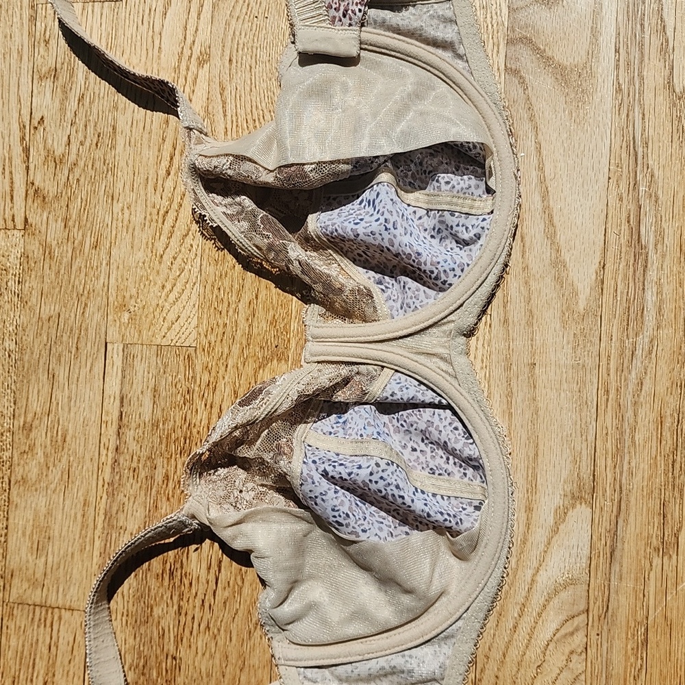 (34H) Fantasie Aimee Underwired Full Cup Bra In Antique Gold Sexy Animal Print - Picture 7 of 9